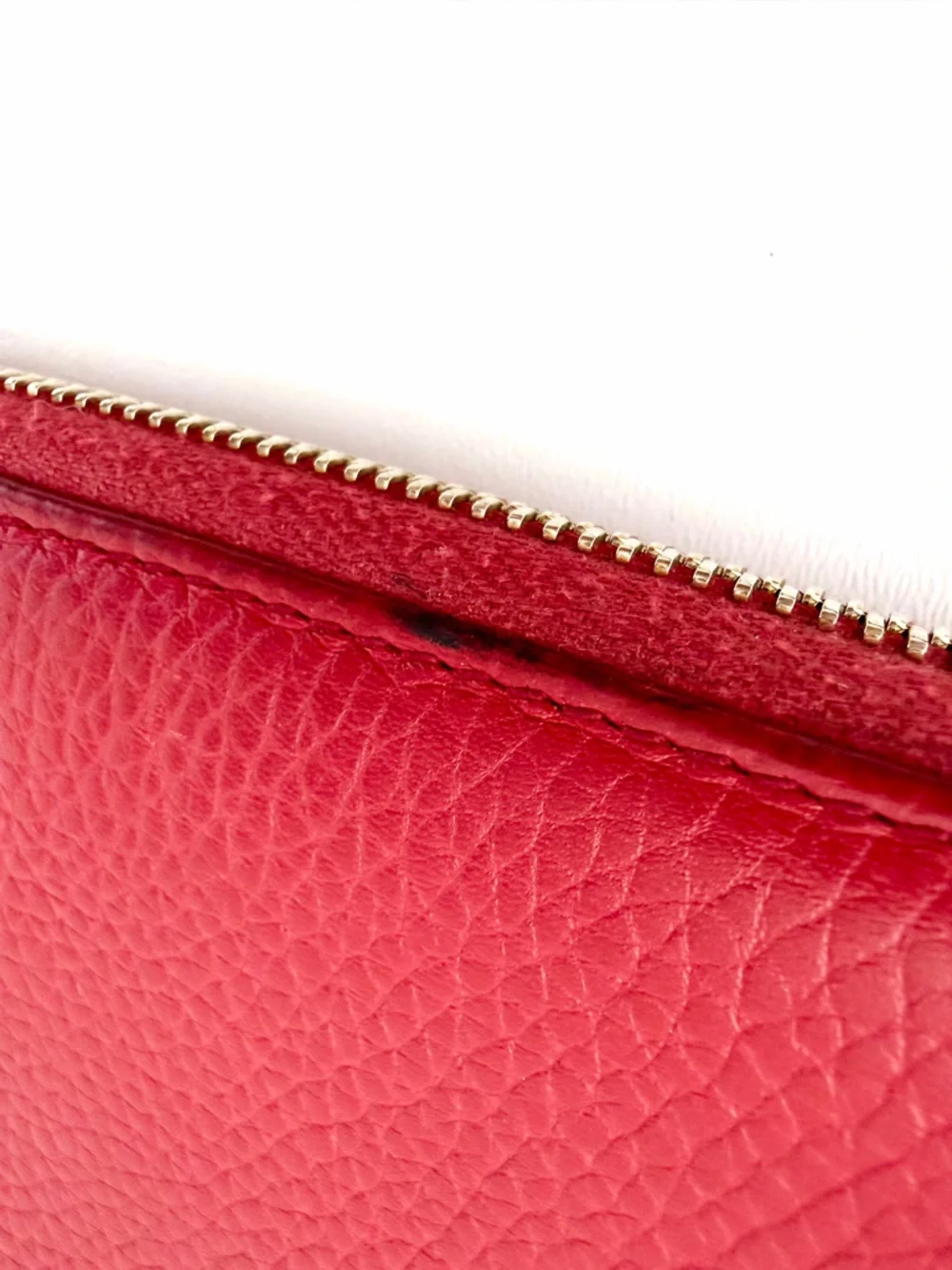 GUCCI | Red Soho GG Logo Disco Zip Around Leather Wallet Tassel Continental - Picture 12 of 15